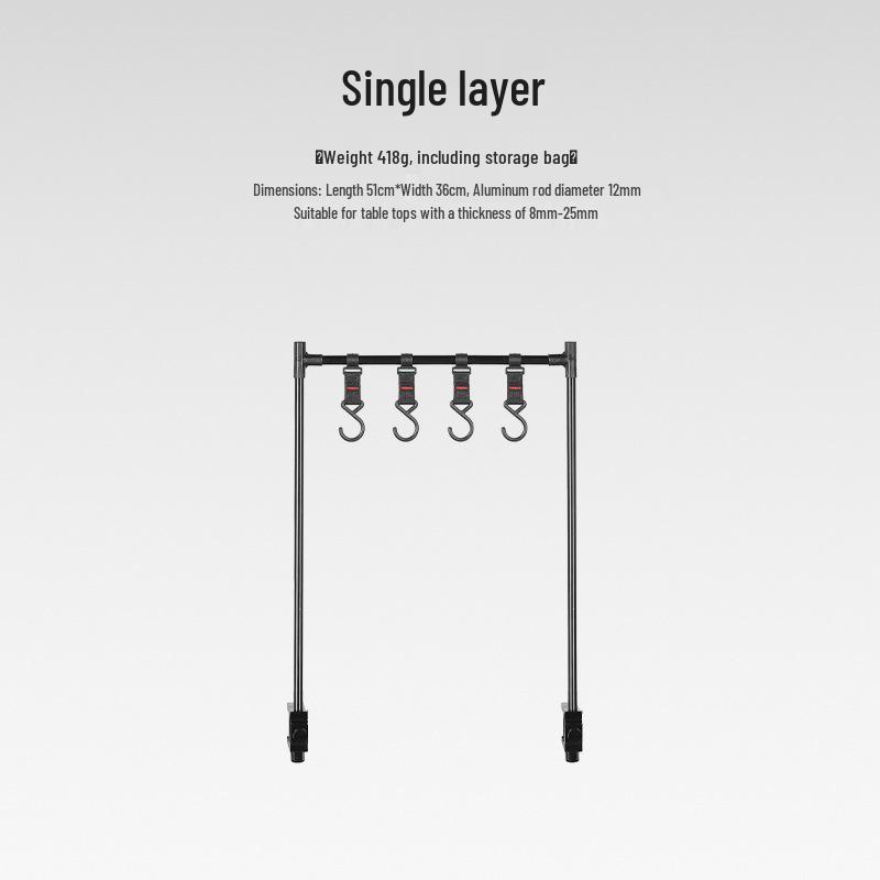 

Multi-functional Aluminum Desktop Rack with Mini Lamp Holder and Cutlery Storage
