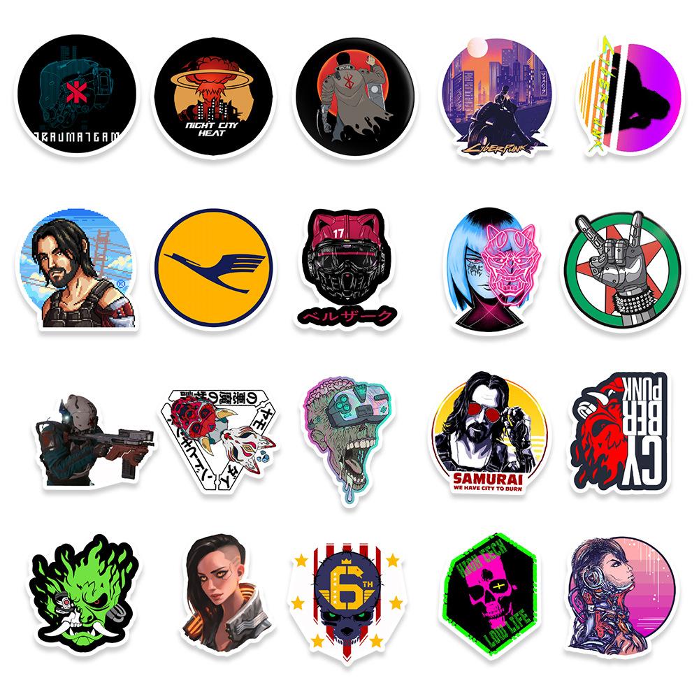 50 Games Graffiti Stickers Balance Bike Motorcycle Helmet Skateboard Decoration Stickers Creative Hand Account