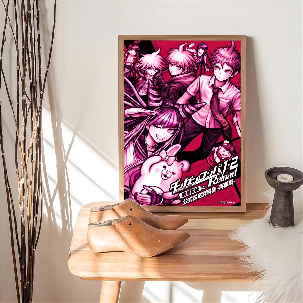 Anime Game Danganronpa Classic Vintage Posters Vintage Room Home Bar Cafe Decor Nordic Home Decor