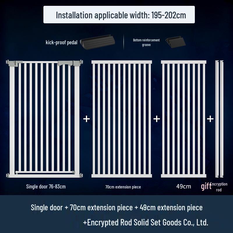 Cat Door Barrier: Auto-Close Pet Gate for Indoor, Balcony, or Stairway - No Drilling Needed