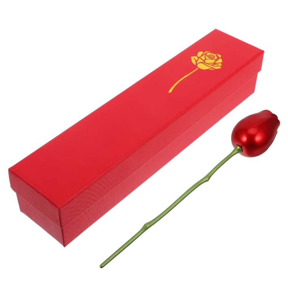 Velvet Jewelry Storage Box Romantic Gift Display Box Simulation Rose Ring Box  Valentine's Day