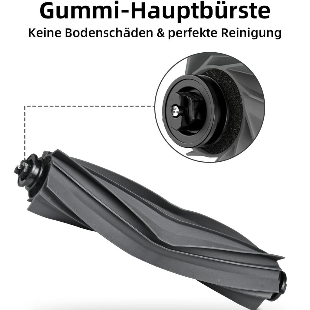 Compatible Accessories for Dreame L10s / L10 Ultra - 13-Piece Set with Rubber Main Brush and Super Absorbent Microfiber Wipes