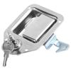 Car Door Lock T Shape Stainless Steel with 2 Keys Replacement for Metal Power Distribution Cabinet