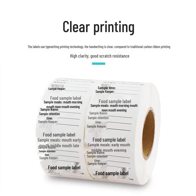 Removable Sample Retention Labels (40x30mm, 1000 Pcs)