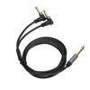 1.5m 4.9ft 6.35mm Stereo to 6.35mm Mono Adapter Cable Male to Male Audio Splitter Cable