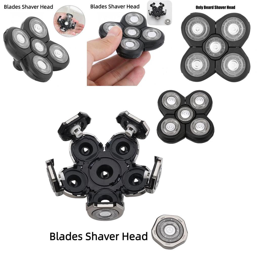 Intelligent Floating Shaver Head With 5 Blades Detachable And Washable Shaving Razor Replacement