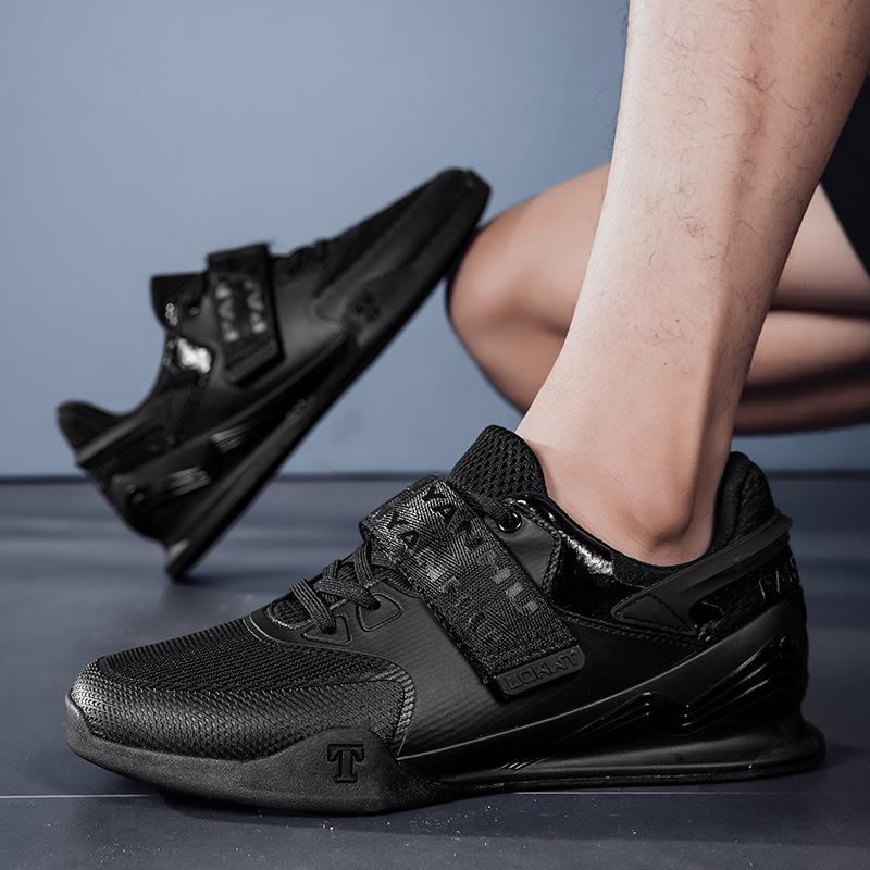 Scarpe Professionali per il Sollevamento Pesi da Uomo e da Donna: Scarpe Traspiranti, di Supporto, con Suola Piatta per Squat e Stacchi