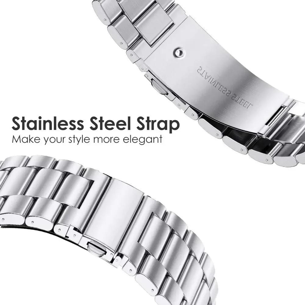 22mm 20mm 18mm Metal Band For Huawei Watch 5/GT5/4/3Pro 46mm Stainless Steel Bracelet For Huawei Watch GT5 Pro 42mm GT5/4 41mm