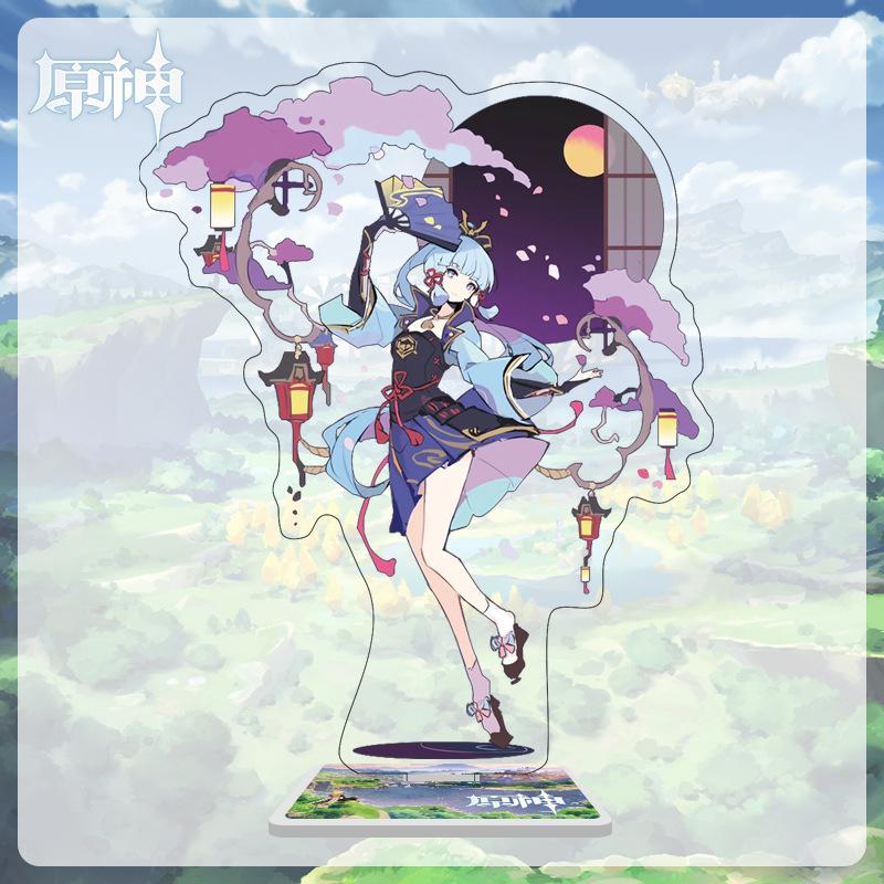 16cm Height  Acrylic Large Stand-up Display Featuring Characters From Mondstadt, Liyue, and Inazuma In Genshin Impact