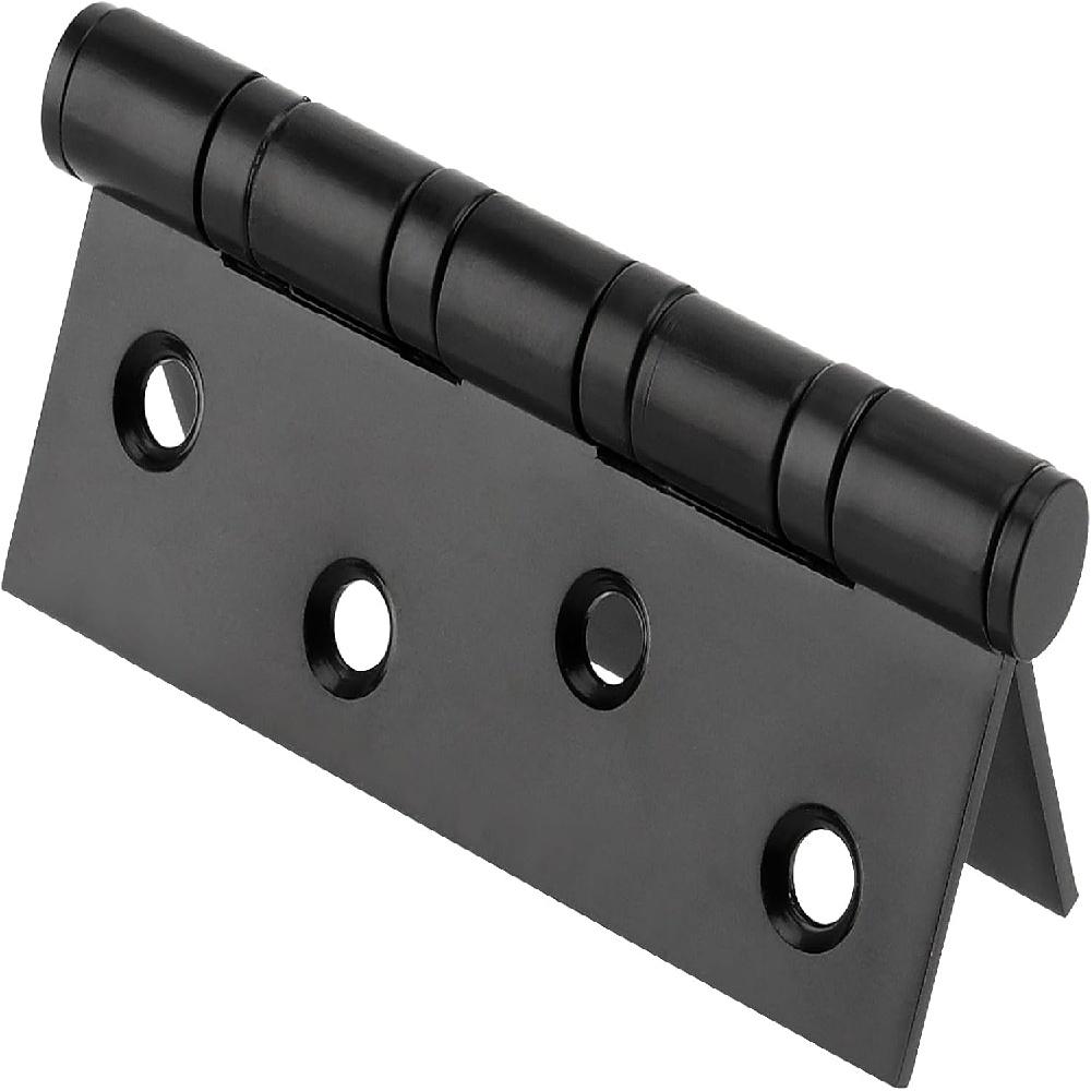  2-Piece 10x7.8cm Heavy-Duty Stainless Steel Door Hinges With 16 Screws – Black/Gold/Silver – For Entry Doors, Cabinets, Windows, Toolboxes