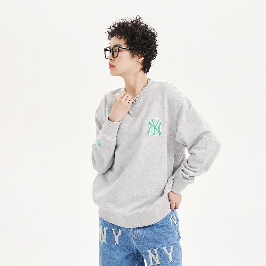 MLB Sweatshirts Unisex Gray Crew Neck Moderate Regular 3AMTD0131-50MGS