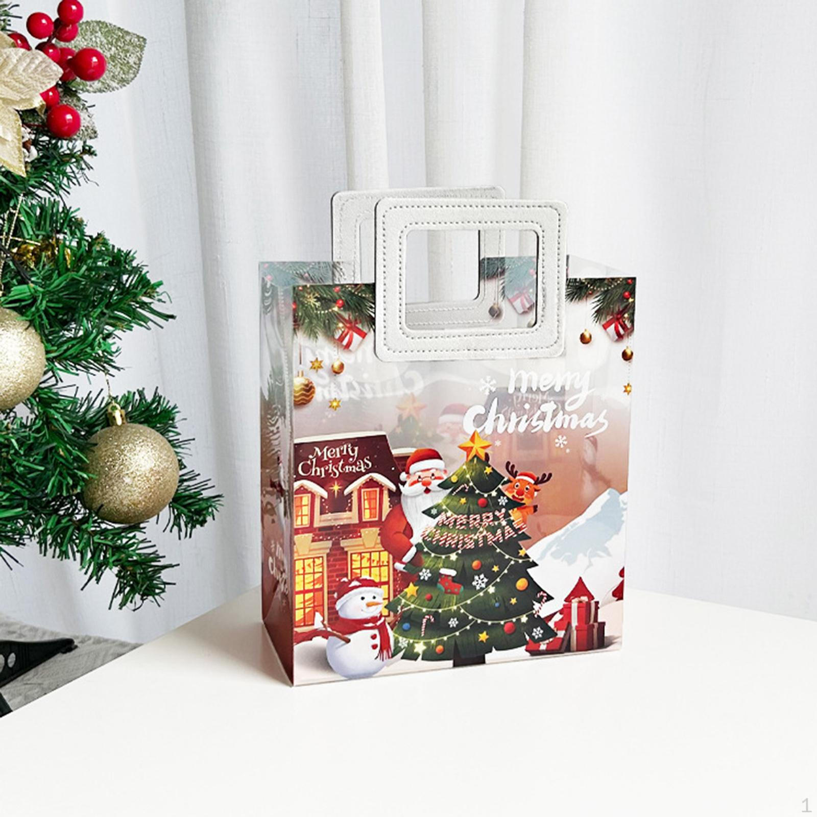 

Рождественский подарок, конфеты, украшения, сувениры для вечеринок, милые, праздничная сумка-тоут белый