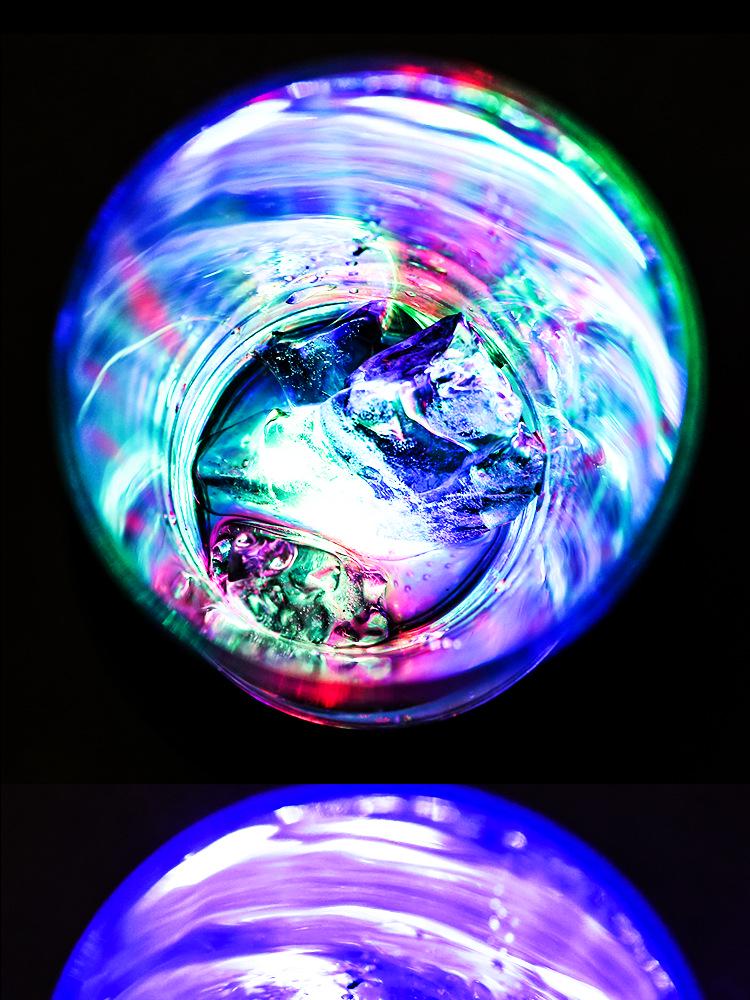 Wine Glass Cocktail Glow Coaster – Illuminated Base for Bar and Bartending