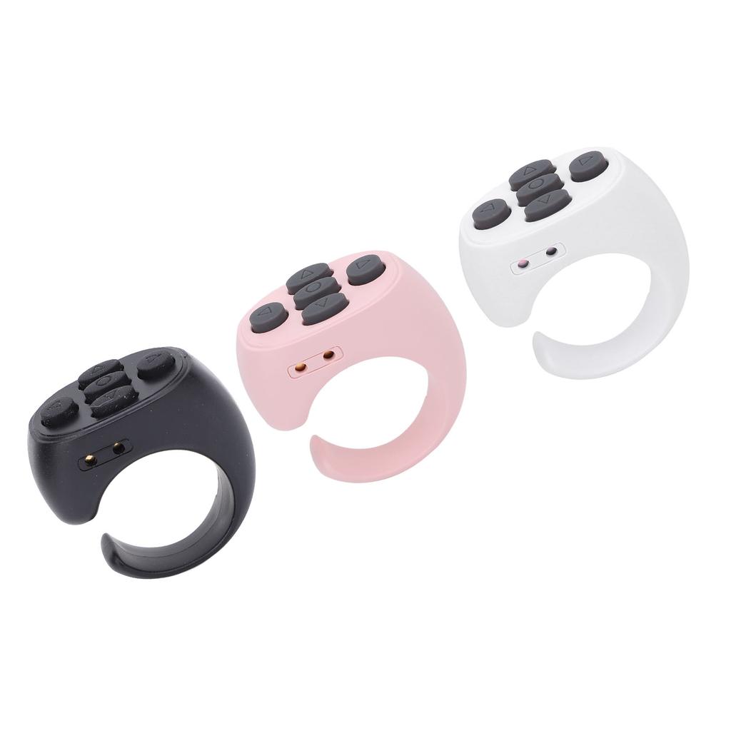 Remote Control Scrolling Ring Wireless Page Turner Remote Control Camera Shutter with Charging Case