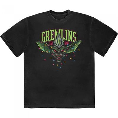 Gremlins Unisex Adult 1984 Stripe Xmas Lights T-Shirt