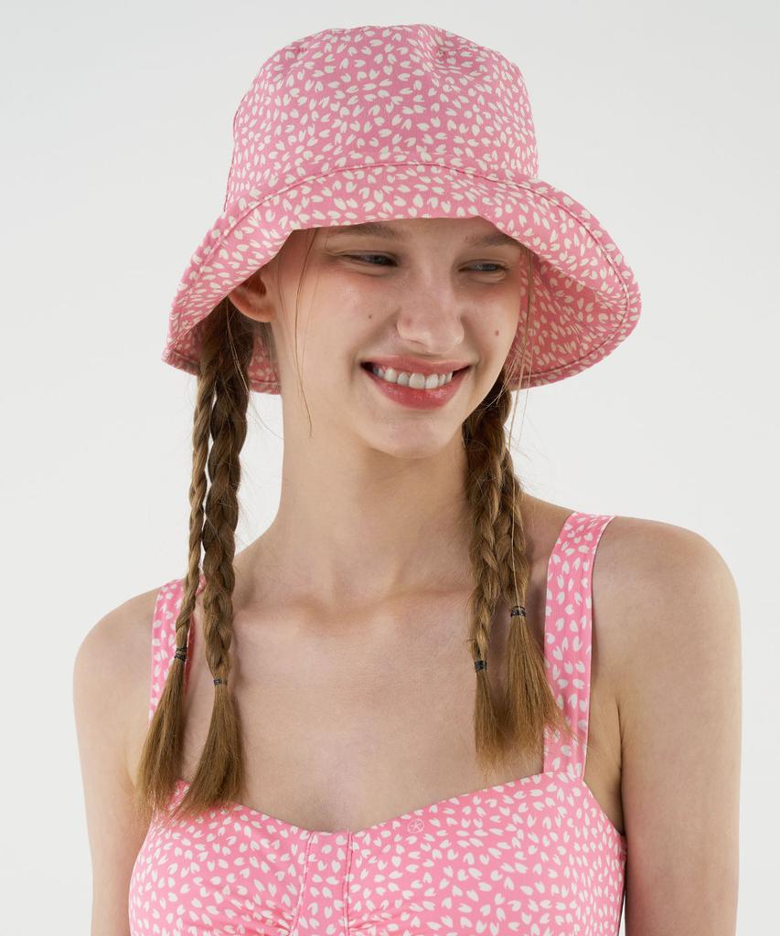 Kolallikeu Lovely Flower Bucket Hat Pink