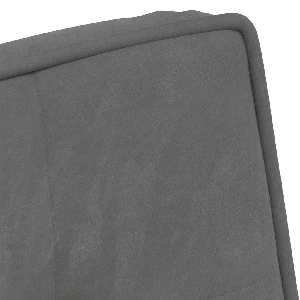 Relax Armchair Dark Grey 64 x 74 x 84 cm Velvet