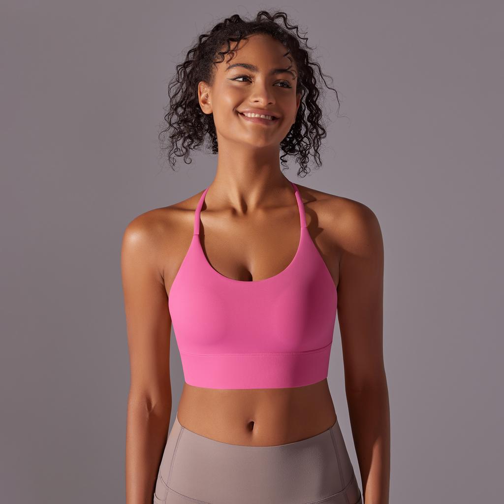 Auroth Women Shockproof Yoga Bra Beauty Back Sports Underwear Sleeveless Fitness Running Tank Top