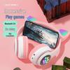 STN-28 Luminous Cat Ear Bluetooth Headset: Over-Ear, Long Battery, Low Latency, Hot Seller