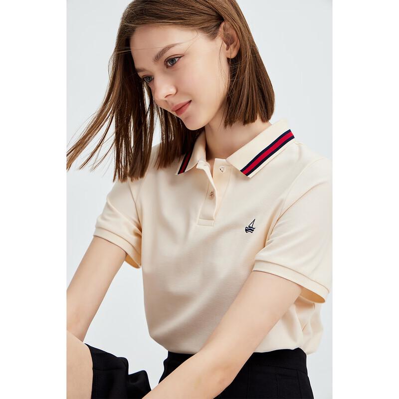 Navigare Women s Solid Short-Sleeve Polo T-Shirt S
