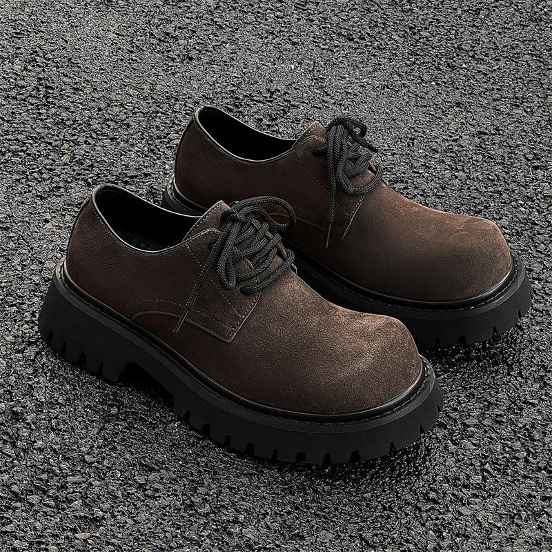 

Дерби 2025 новые низкие ботинки Martin мужские ретро туфли на платформе с ручным управлением универсальные 22057-J 46 светло-коричневого