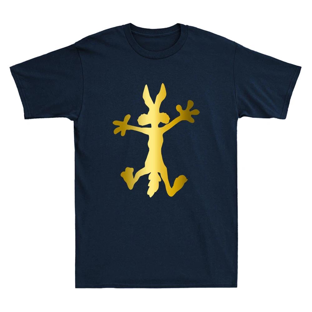 Coyote Funny Coyote Cartoon Meme Golden Print Novelty Men s Short Sleeve T-Shirt XL