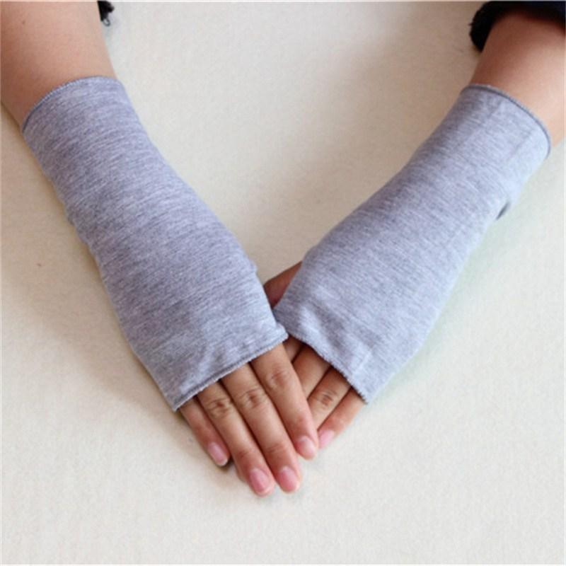 

Жіночі рукавиці Modal Elastic Gloves Outdoor Sunshade Короткі сонцезахисні ультрафіолетові літні тонкі велосипедні рукавиці Захист половини пальців проти ковзання 17cm хізер сірий колір