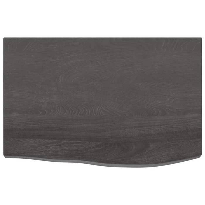 VidaXL Dessus de bureau gris foncé 60x40x4 cm bois chêne traité 3156408