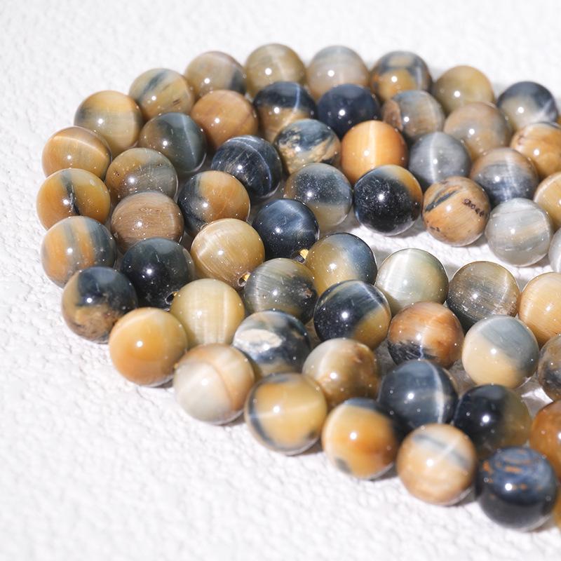 

«Круглые бусины из цветного камня тигровый глаз класса А для самодельных украшений — плетеных браслетов и ожерелий» 6MM Round Beads (62 beads)