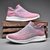 Fashion Pink New Slip on Shoes with Breathable Mesh for Lazy People Comfortable Non Slip Soles Lightweight Travel Shoes for Women 43