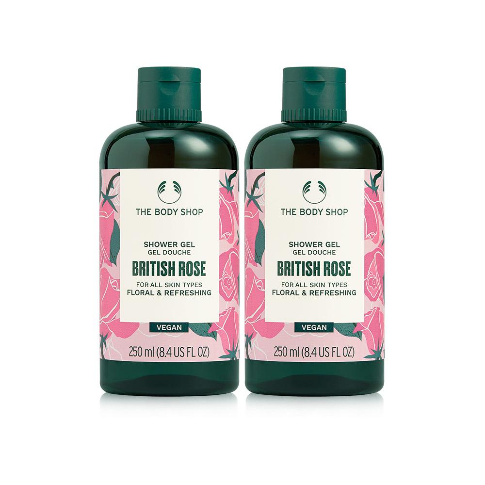 [The Body Shop] British Rose Shower Gel Body Wash 250ML Duo Set