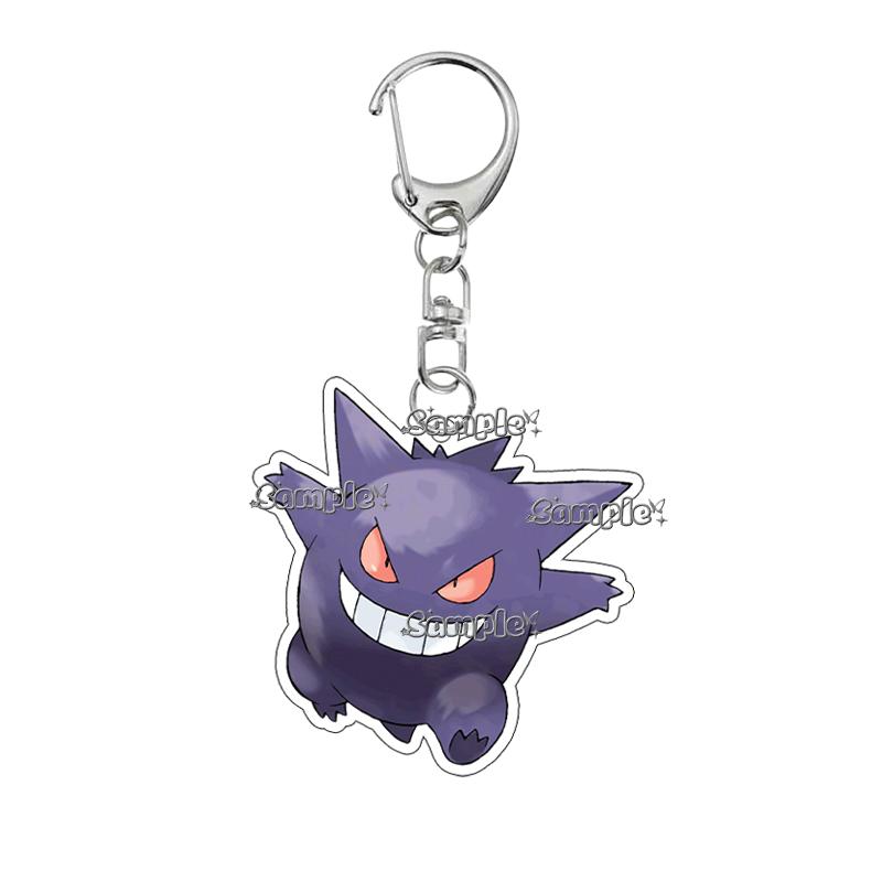 

Anime Pocket Monsters Gengar Acrylic Keychain Pendant Decoration Double-sided Printing Cartoon Bag Jewelry Accessories Gifts about 5cm