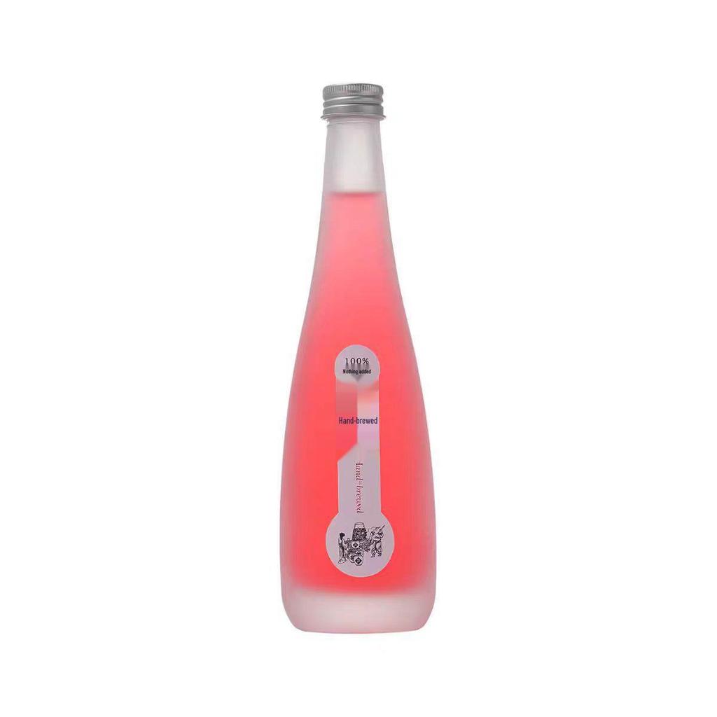500ml Waterdrop Frosted Glass Bottle for Homemade Wine or Juice