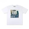 Europe America Fashion Brand Anime High Street Dark Retro Print Short Original Night Style Loose T-shirt Half Sleeve Men Women