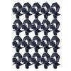 Universal Auto Car Wire Harness Fixing Clip Black Polypropylene Cable Loom Routing Fastener Retainer Engine Bay Electrical Fixer