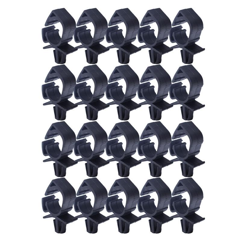 Universal Auto Car Wire Harness Fixing Clip Black Polypropylene Cable Loom Routing Fastener Retainer Engine Bay Electrical Fixer