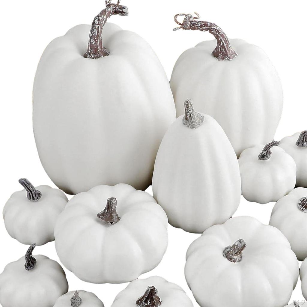 16 Pieces Artificial Pumpkins Harvest Decorative Home Decoration Lifelike Foam for