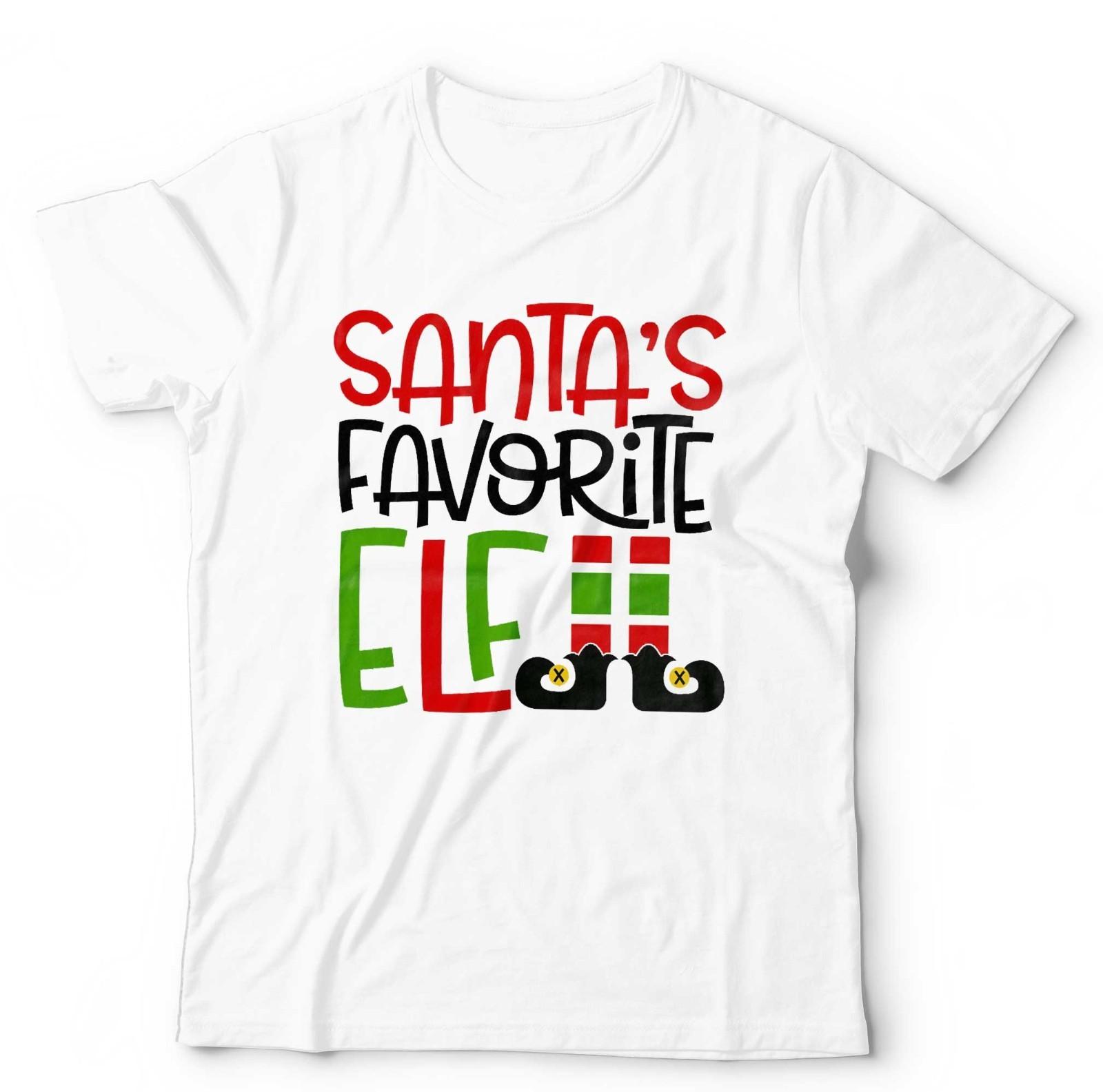 Santa s Favourite Elf T Shirt Mens Womens Tees Top Unisex and Cute Funny Christmas Xmas Gift S