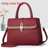 Minimalist Pu Handbag For Women With Zipper Closure And Inner Pockets For Daily Use