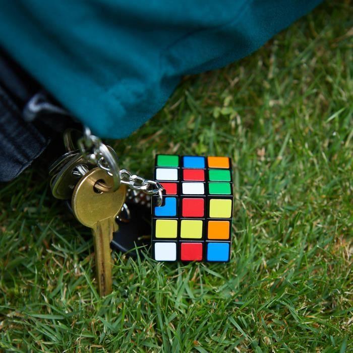 Jeu casse-tête Rubik's Cube 3x3 porte-clés - RUBIK'S - Multicolore - Adulte - Garantie 2 ans