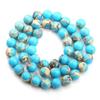 Lake Blue Sea Sediment Imperial Jaspers Natural Stone 15" Smooth Loose Spacer Beads 4/6/8/10/12mm for Jewelry Making DIY Bracelets Accessories