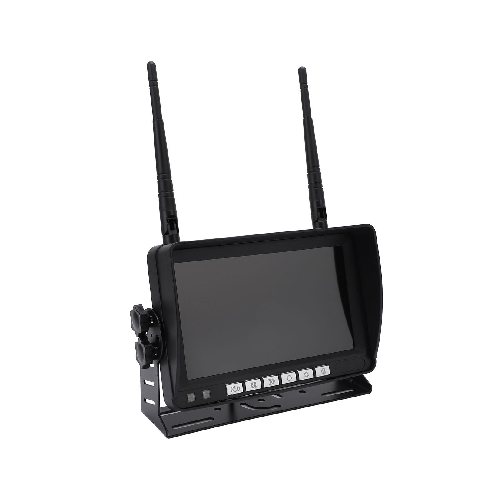 

7-дюймовая беспроводная камера заднего вида для грузовика с экраном высокого разрешения и передачей сигнала без помех