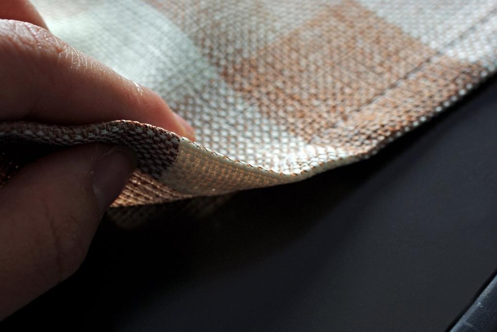 Made In Japan, Hassui-processed Rectangular Tablecloth, Country Check, 145 X 300 Cm (Beige)