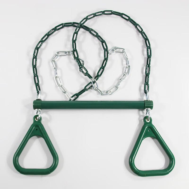 WEZHO Heavy-Duty Triangular Gymnastic Rings with Chain