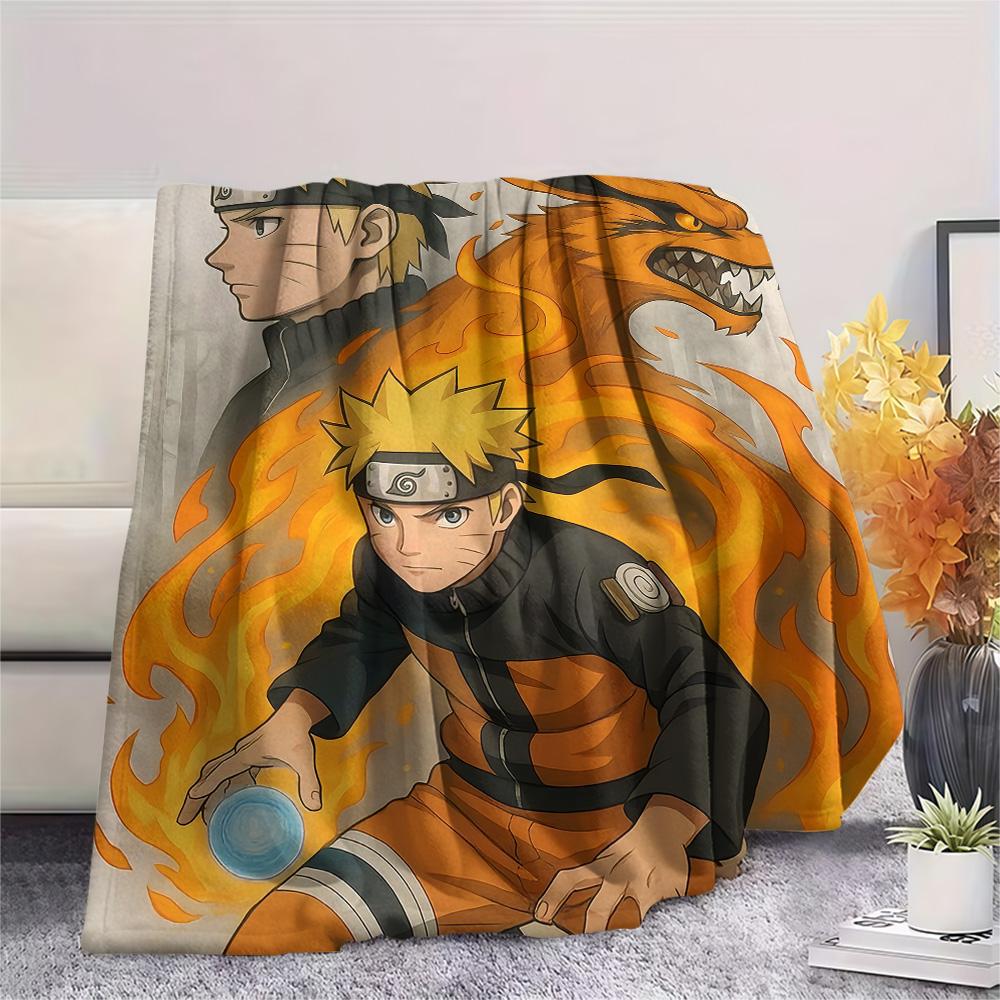 

Naruto Kurama Flannel Blanket, Soft Plush Throw for Home, Perfect Gift for Fans, Cozy Blanket for Sofa Bed Bedroom Decor 75x90cm
