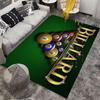 Billiard Balls On Green Carpet Suitable As a Non-slip Mat for the Living Room or Bedroom Sofa