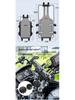Shockproof Aluminum Phone Holder for Motorcycles & Electric Scooters - Ideal for Navigation & Food Delivery