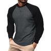 Plus Size Men's Long Sleeve T-shirt European And American Men's Shirt Top