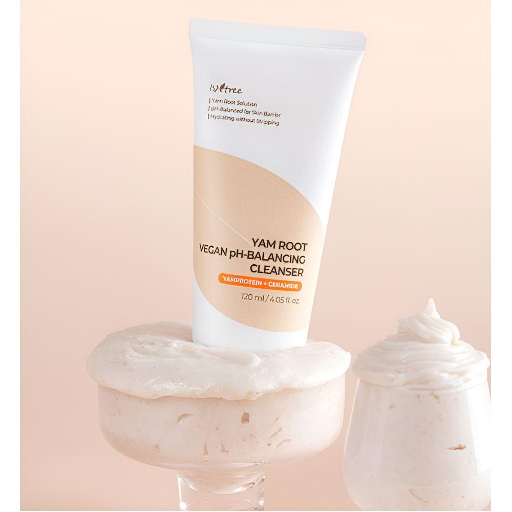 ISNTREE Yam Root Vegan Low pH Cleanser 120ml Gentle Hydrating Facial Cleanser for Sensitive Skin