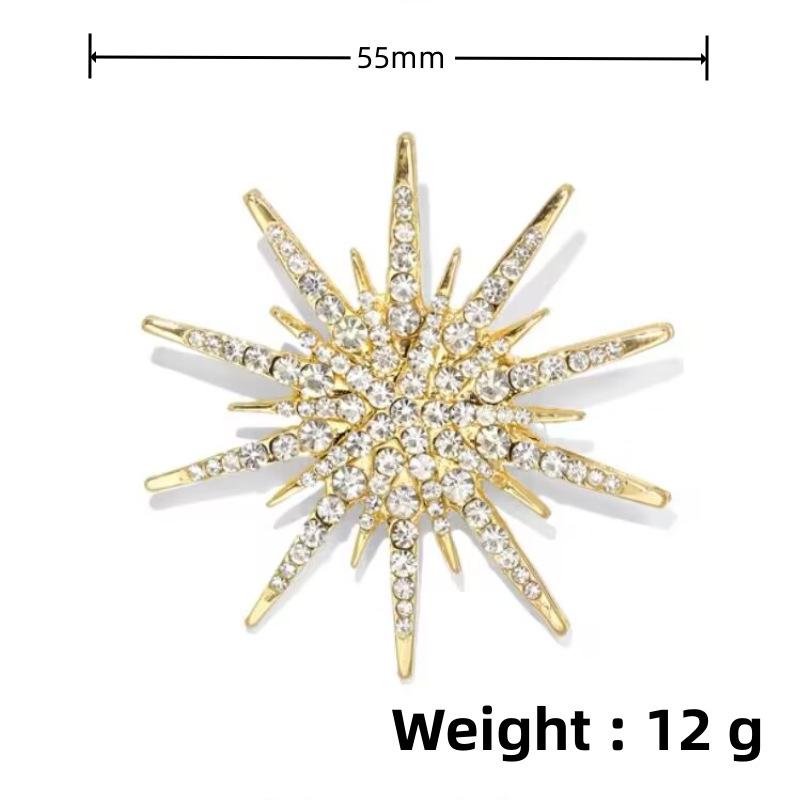 

Звезда Брошь Аксессуары Девочки Стразы Винтажная Брошь Булавка Свитер Аксессуары Шелковый Шарф Пряжка Октаграмма Брошь